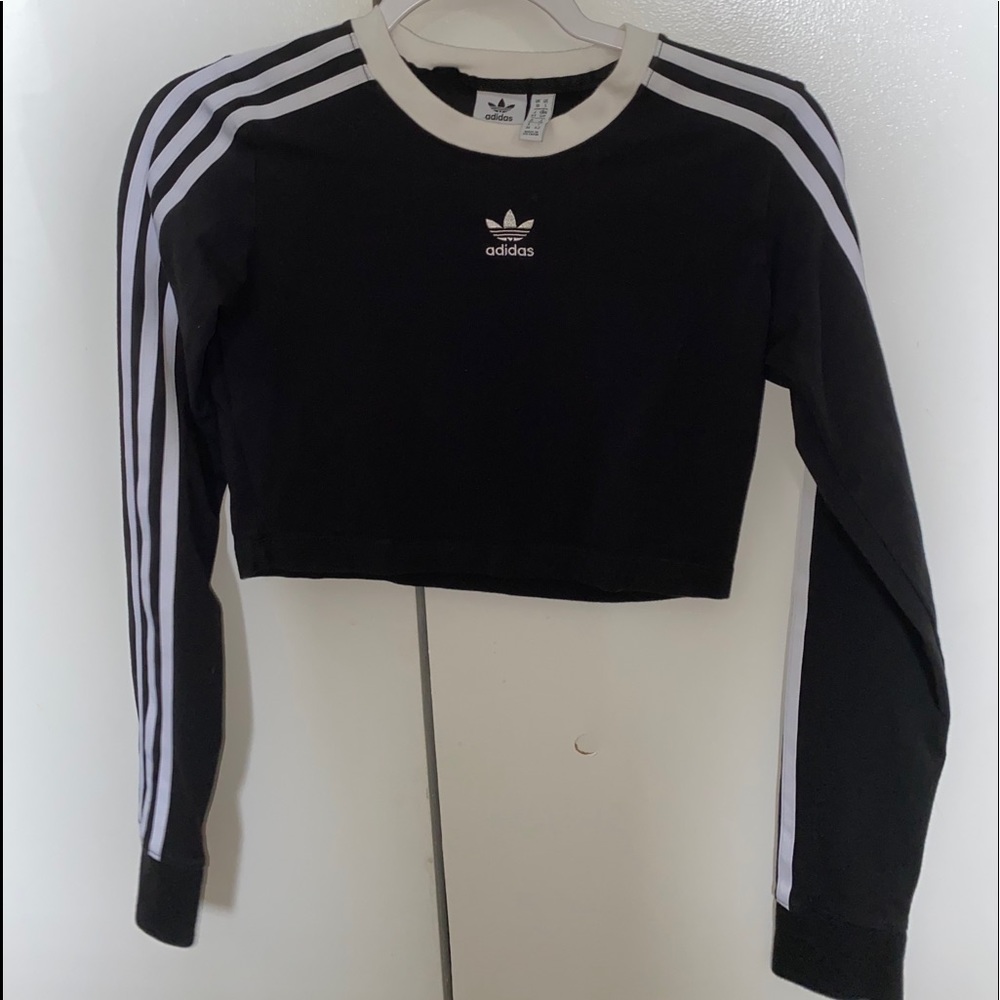 Black Adidas Crop Top
